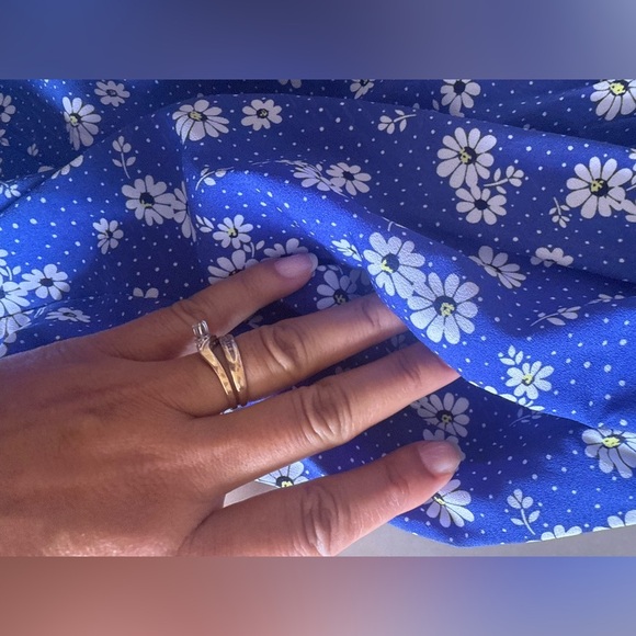 Lane Bryant - Floral Maxi Dress - High Low - Size 14- Blue Flowers flare - Picture 11 of 16